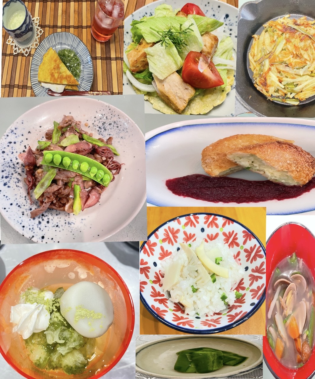 春のサボテン料理のディナー